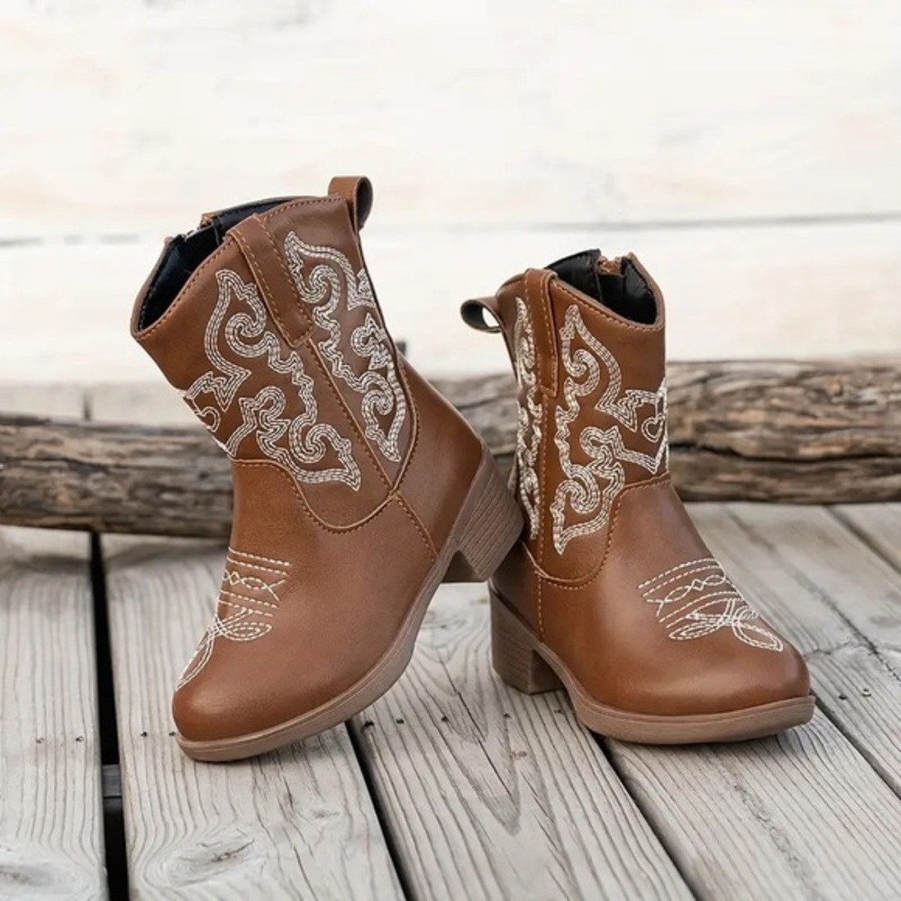 Stepping stones brown western boots